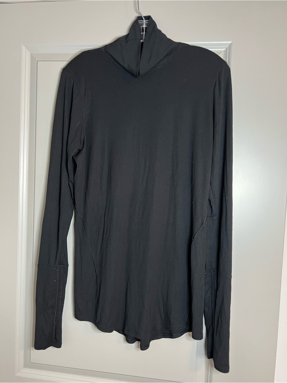 lululemon athletica Full Day Ahead Ribbed Knit Turtleneck Base Layer Black